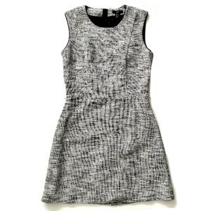 H&M Black & White Tweed Shift Dress